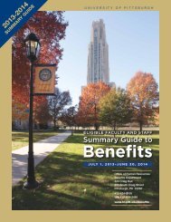 Summary Guide - Human Resources - University of Pittsburgh