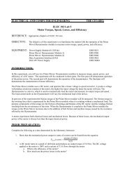 Lab 5 Motor Torque, Speed, Losses and Efficiency - Department of ...