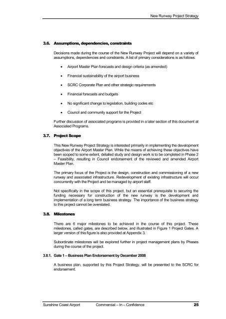 Business Case for the SunShine CoaSt airport Master Plan