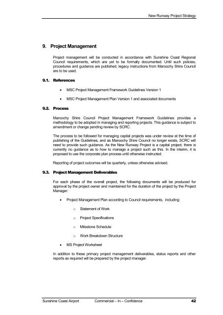 Business Case for the SunShine CoaSt airport Master Plan