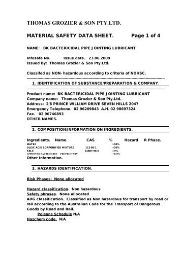 Bacterial Pipe Jointing Lubricant