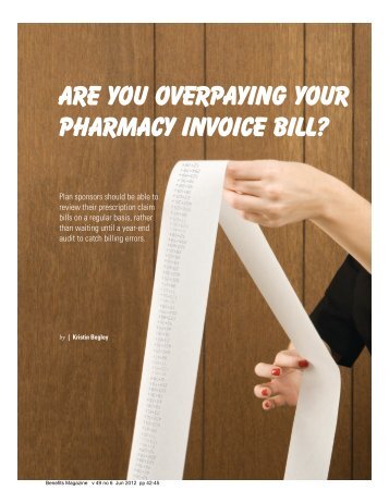 Are You Overpaying Your Pharmacy Invoice Bill? - International ...