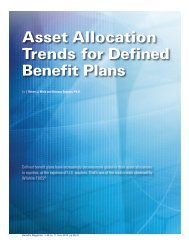 Asset Allocation Trends for Defined Benefit Plans - International ...