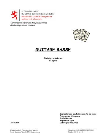 guitare basse cycle 1