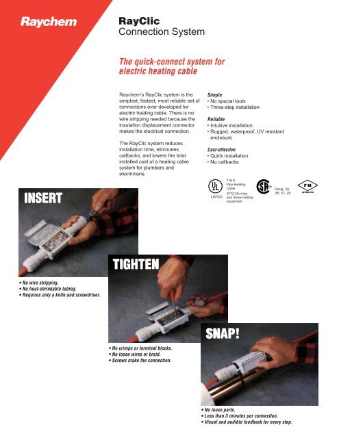 RayClic Components Brochure - INDUSTRIAL HEATER