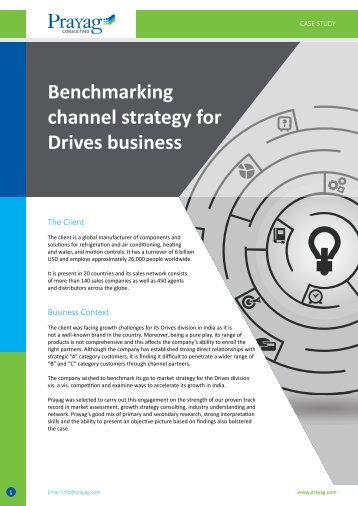 Benchmarking channel strategy for Drives business