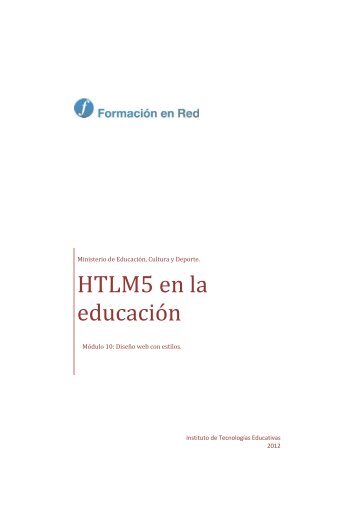 DiseÃ±o web con estilos - Instituto de TecnologÃ­as Educativas ...