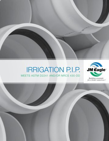 Irrigation (P.I.P.) Product Brochure - JM Eagle