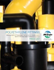 Polyethylene Fittings Brochure & Price List - JM Eagle