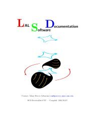 LAL Software Documentation - UWM LSC