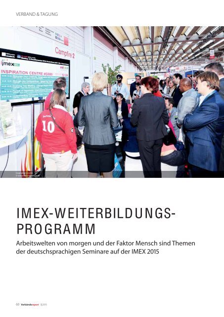 Verband & Tagung: Verbändereport, Ausgabe 03/2015