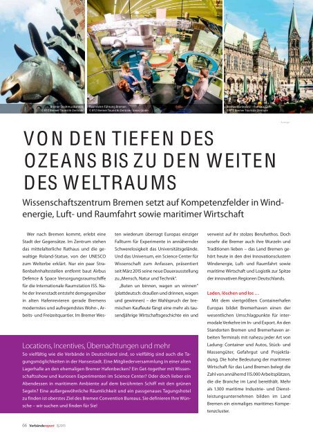 Verband & Tagung: Verbändereport, Ausgabe 03/2015