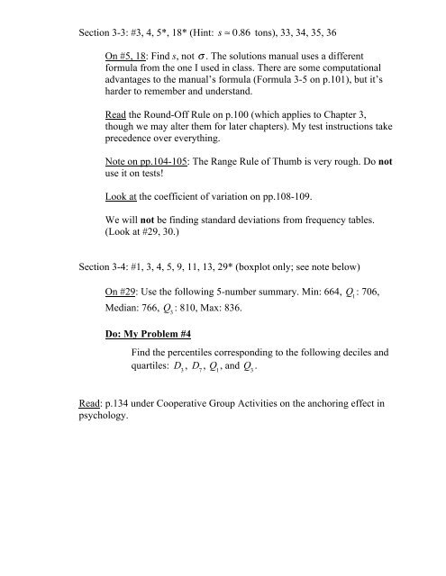 MATH 119 HW #1: CHAPTERS 1-4 - Kkuniyuk.com