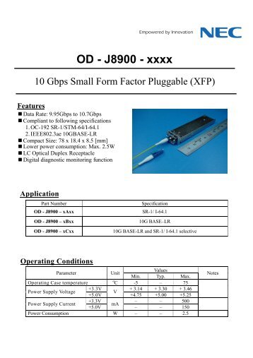 OD - J8900 - xxxx - MB Electronique