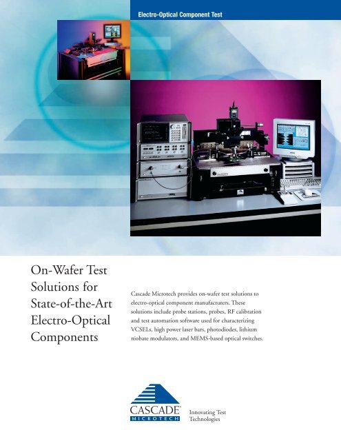 On-Wafer Test Solutions for State-of-the-Art  - MB Electronique