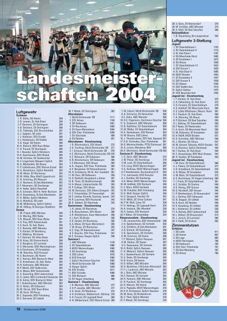 Sportland NRW.-Cup – 20. ISAS 2004 - Schützenwarte - WSB