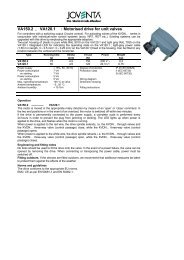 VA150.2 , VA120.1 : Motorised drive for unit valves