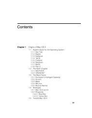 Contents - Mac OS X Internals