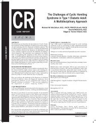 The Challenges of Cyclic Vomiting Syndrome in Type 1 Diabetic ...