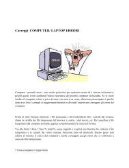 Correggi COMPUTER/ LAPTOP ERRORI