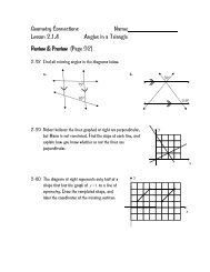 Geometry Connections