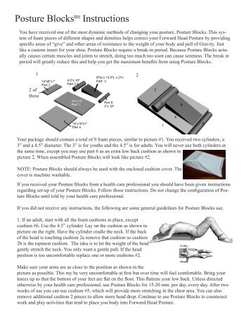 To Open Instruction PDF File - Posture Pro