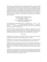 Memorandum of Understanding Concerning Full Faith and Credit of ...