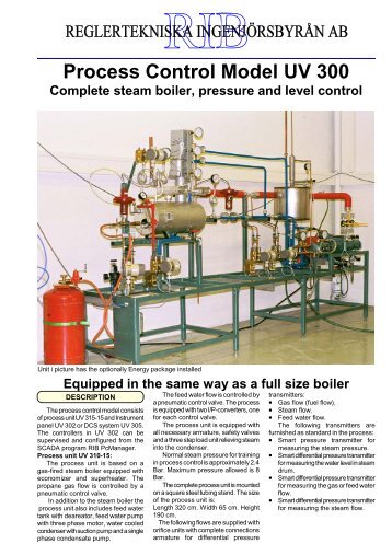 Process Control Model UV 300 Complete steam boiler ... - RIB