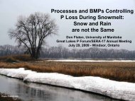 Processes and BMPs Controlling P Loss During Snowmelt: Snow and ...