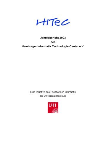 Jahresbericht 2003 des Hamburger Informatik Technologie ... - HITeC