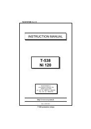T538Ni120 Instruction Manual