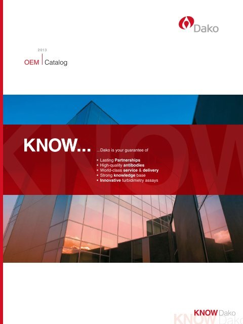 OEM Catalog 2013 (PDF) - Dako