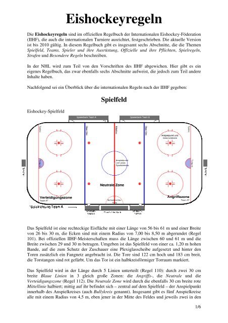 Eishockeyregeln - elpo HC PUSTERTAL Junior