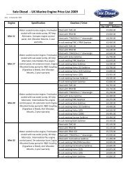 Marine Engine price list Mini 11 - Engines Plus