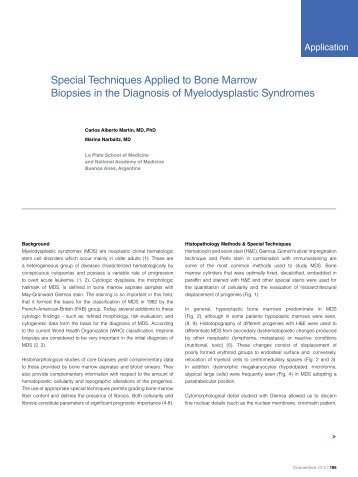 Special Techniques Applied to Bone Marrow Biopsies in the ... - Dako