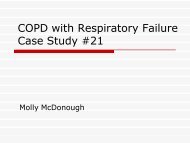 COPD with Respiratory Failure Case Study #21 - Medical Nutrition ...