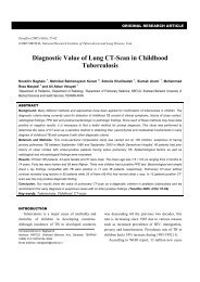 Diagnostic Value of Lung CT-Scan in Childhood ... - Tanaffos