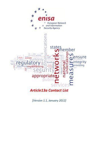 Article13a Contact List