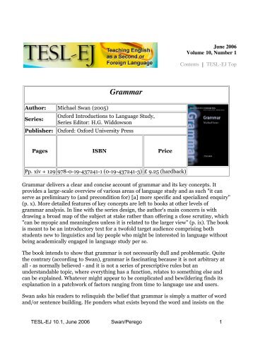 TESL-EJ 10.1 -- Grammar