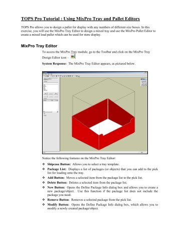 Here's the details - TOPS - Packaging Software