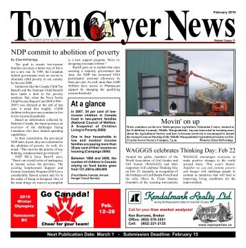 Vol. 3 Issue 11 - Feb 10 - TownCryer News