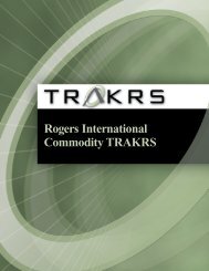 Rogers International Commodity TRAKRS - Uhlmann Price Securities