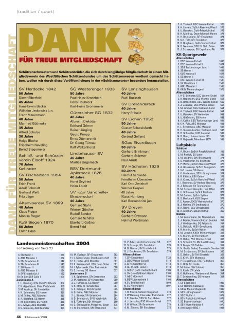 55. Westfälischer Schützentag in Oerlinghausen - Schützenwarte ...