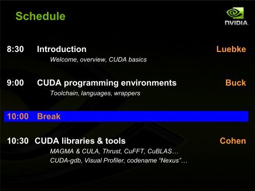 High Performance Computing with CUDA, Part of Supercomputing