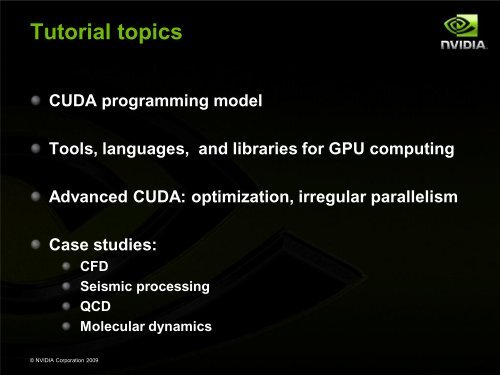 High Performance Computing with CUDA, Part of Supercomputing