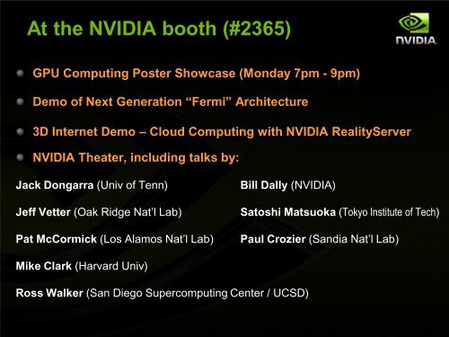 High Performance Computing with CUDA, Part of Supercomputing