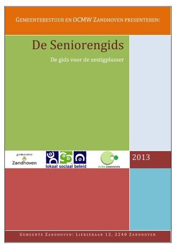 De Seniorengids - Gemeente Zandhoven