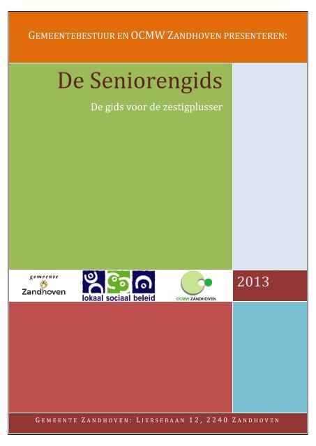 De Seniorengids - Gemeente Zandhoven