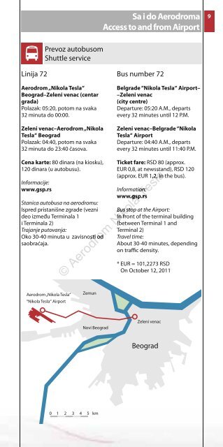 Red letenja Timetable - Aerodrom Nikola Tesla