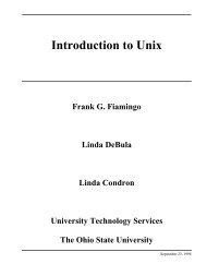 Introduction to Unix - SCI (TU-KL)